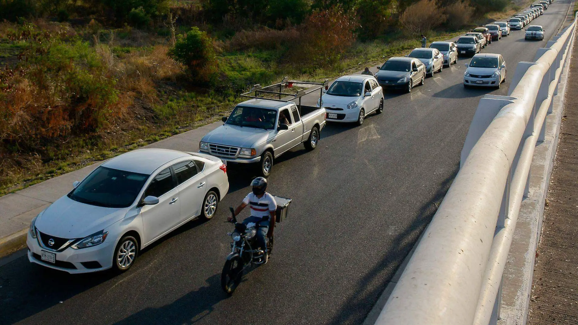 tráfico en la carretera